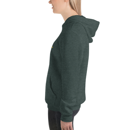 Michigan Upper Peninsula Hoodie (w/ Gold UP Outline) | Unisex Cloud Fleece