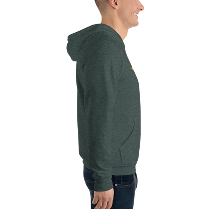 Michigan Upper Peninsula Hoodie (w/ Gold UP Outline) | Unisex Cloud Fleece