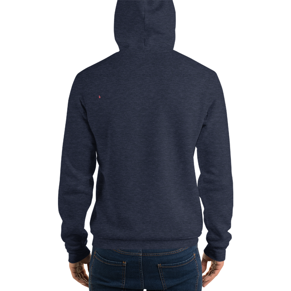 Michigan Upper Peninsula Hoodie (w/ UP MI USA Flag Outline) | Unisex Cloud Fleece