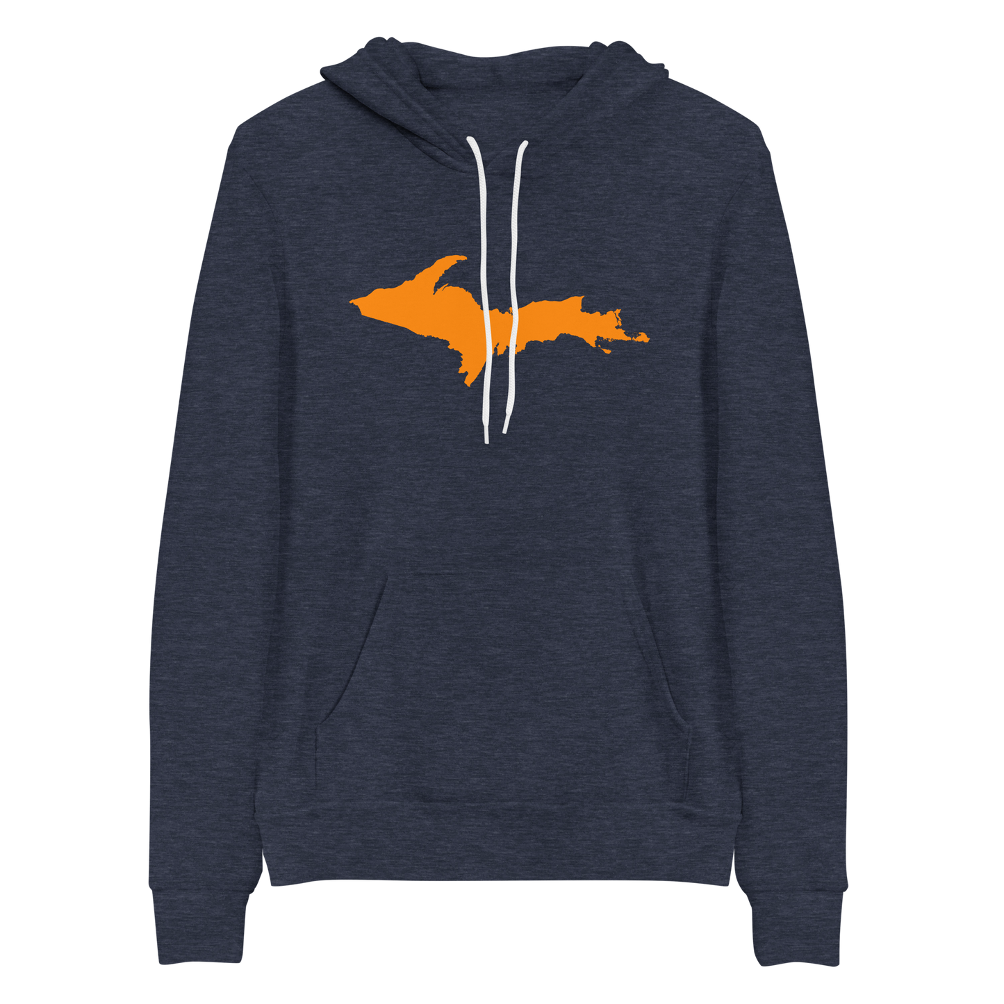 Michigan Upper Peninsula Hoodie (w/ Orange UP Outline) | Unisex Cloud Fleece