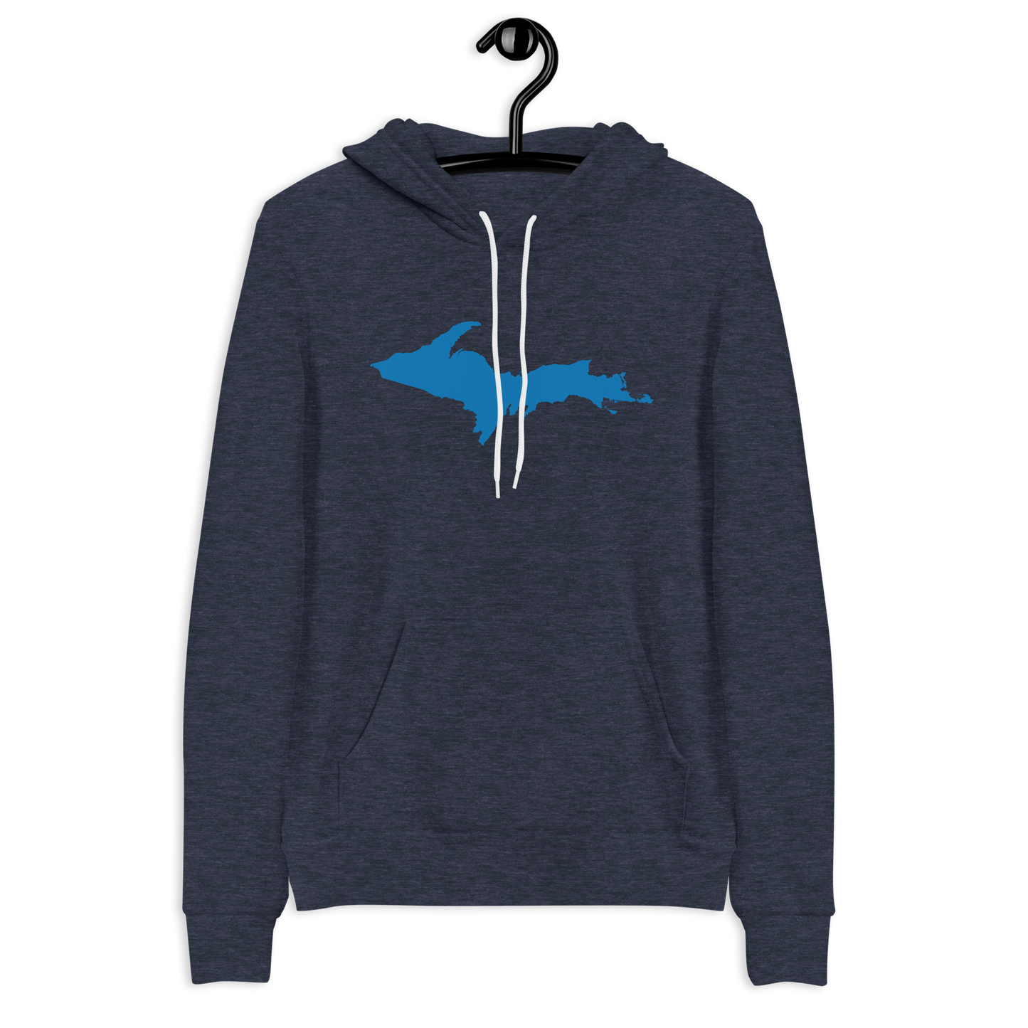 Michigan Upper Peninsula Hoodie (w/ Azure UP Outline) | Unisex Cloud Fleece