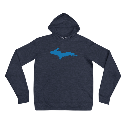 Michigan Upper Peninsula Hoodie (w/ Azure UP Outline) | Unisex Cloud Fleece