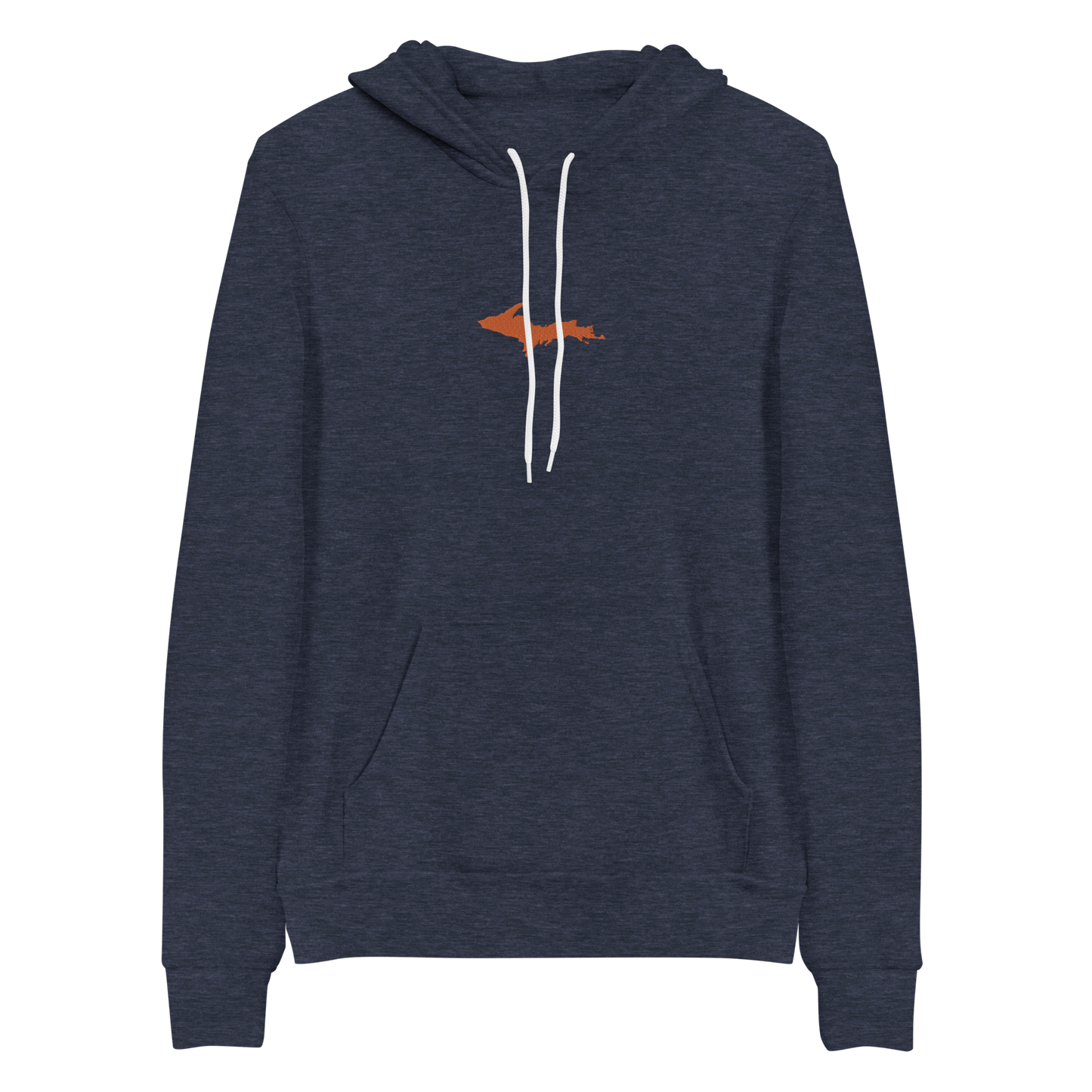 Michigan Upper Peninsula Hoodie (w/ Embroidered Orange UP Outline) | Unisex Cloud Fleece