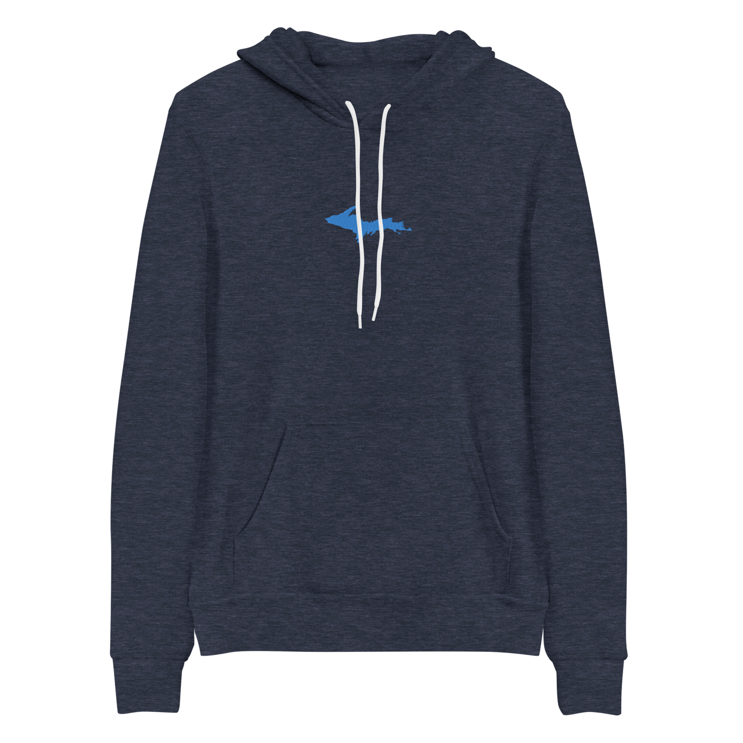 Michigan Upper Peninsula Hoodie (w/ Embroidered Azure UP Outline) | Unisex Cloud Fleece