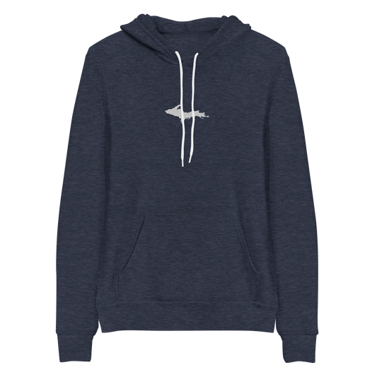 Michigan Upper Peninsula Hoodie (w/ Embroidered UP Outline) | Unisex Cloud Fleece