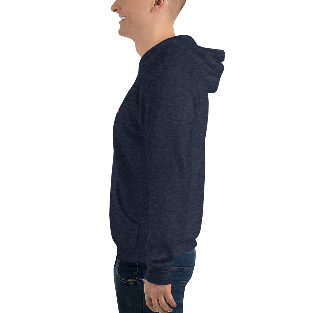 Michigan Upper Peninsula Hoodie (w/ UP MI USA Flag Outline) | Unisex Cloud Fleece