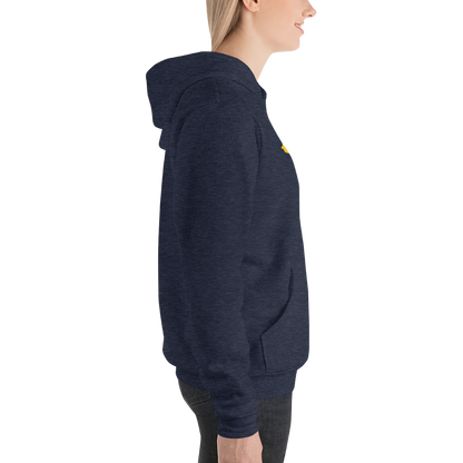 Michigan Upper Peninsula Hoodie (w/ Gold UP Outline) | Unisex Cloud Fleece