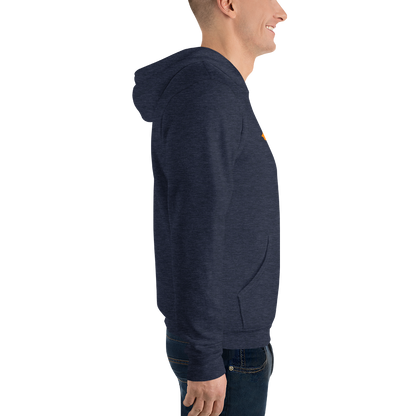 Michigan Upper Peninsula Hoodie (w/ Orange UP Outline) | Unisex Cloud Fleece