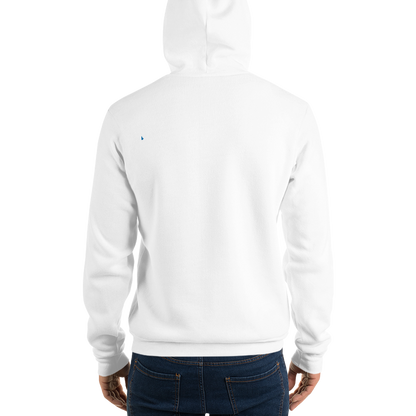 Michigan Upper Peninsula Hoodie (w/ Azure UP Outline) | Unisex Cloud Fleece