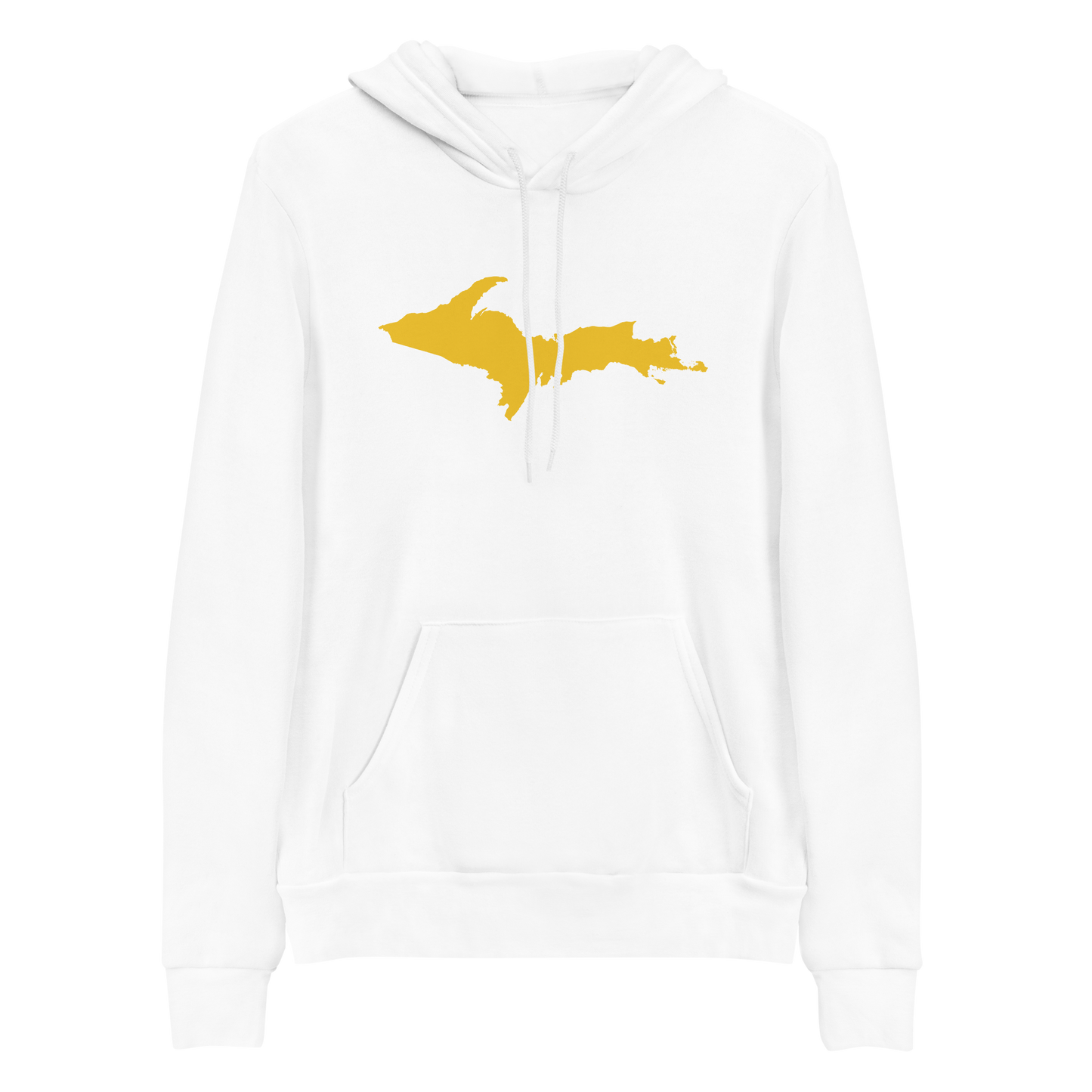 Michigan Upper Peninsula Hoodie (w/ Gold UP Outline) | Unisex Cloud Fleece