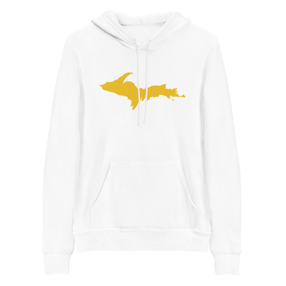 Michigan Upper Peninsula Hoodie (w/ Gold UP Outline) | Unisex Cloud Fleece