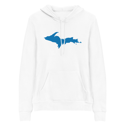 Michigan Upper Peninsula Hoodie (w/ Azure UP Outline) | Unisex Cloud Fleece