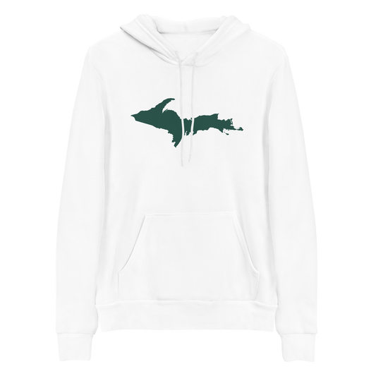 Michigan Upper Peninsula Hoodie (w/ Green UP Outline) | Unisex Cloud Fleece