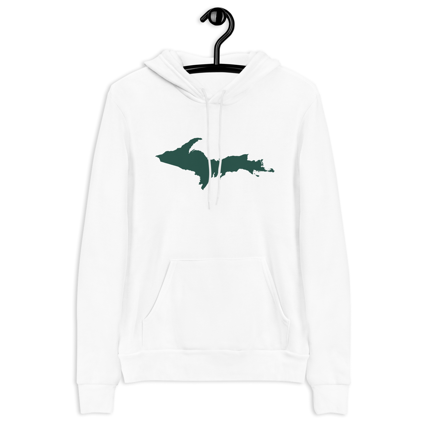 Michigan Upper Peninsula Hoodie (w/ Green UP Outline) | Unisex Cloud Fleece