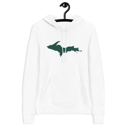 Michigan Upper Peninsula Hoodie (w/ Green UP Outline) | Unisex Cloud Fleece