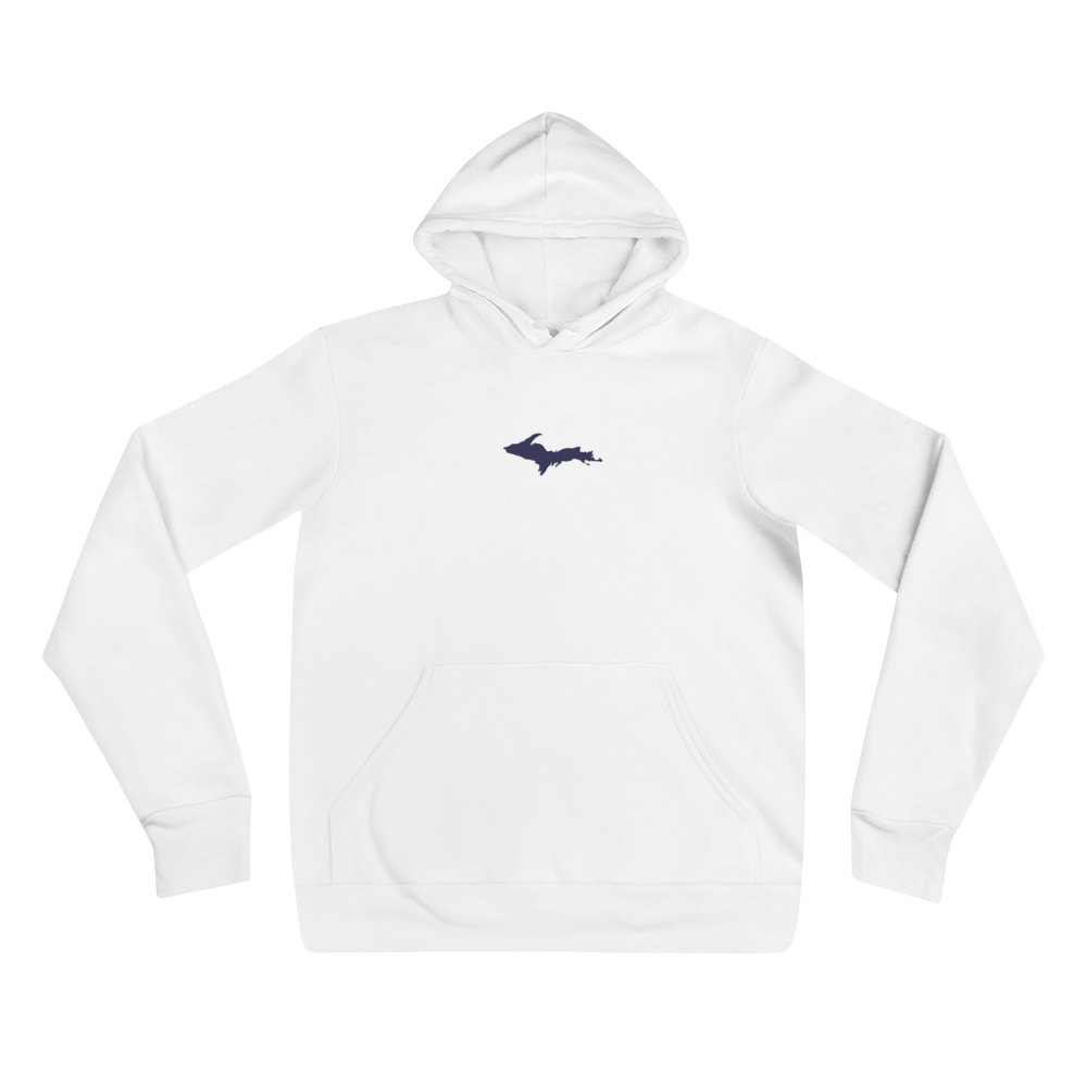 Michigan Upper Peninsula Hoodie (w/ Embroidered UP Outline) | Unisex Cloud Fleece