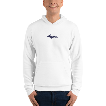 Michigan Upper Peninsula Hoodie (w/ Embroidered UP Outline) | Unisex Cloud Fleece