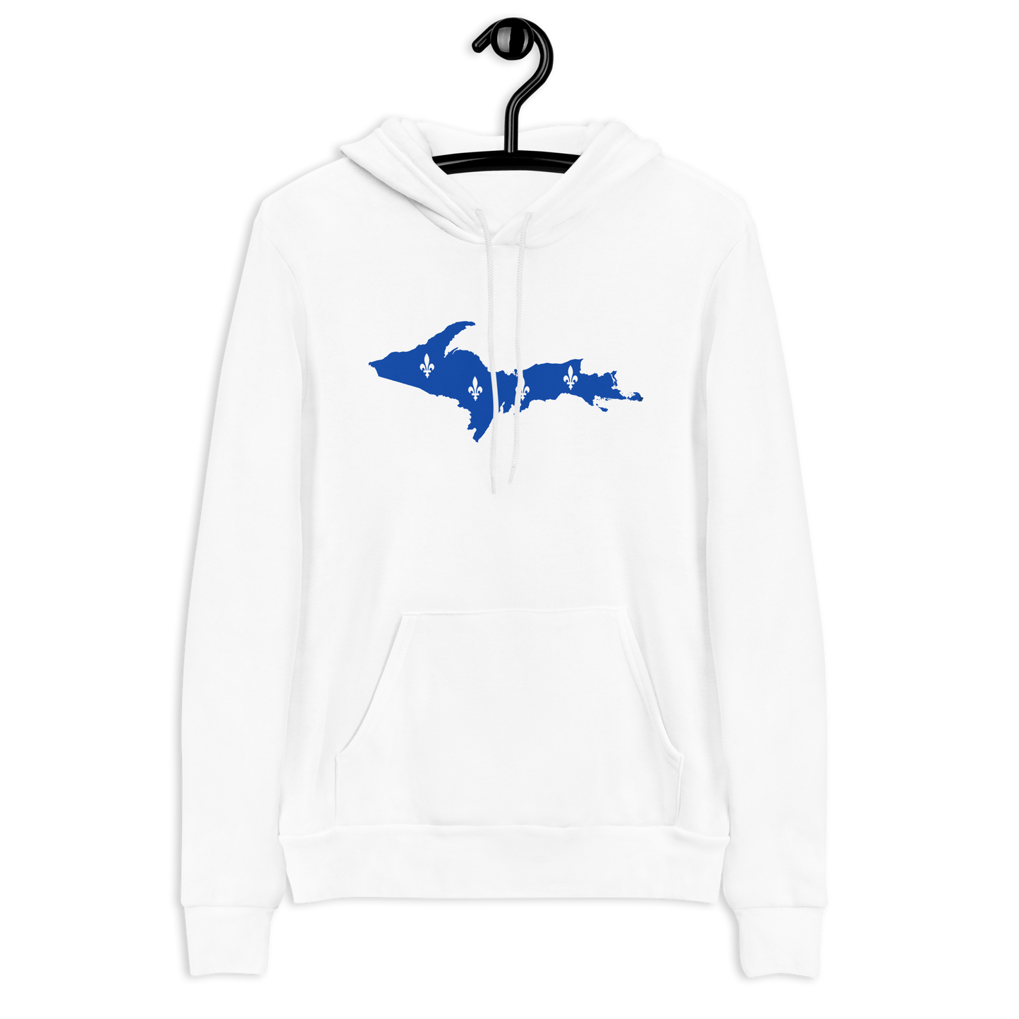 Michigan Upper Peninsula Hoodie (w/ UP Quebec Flag Outline) | Unisex Cloud Fleece