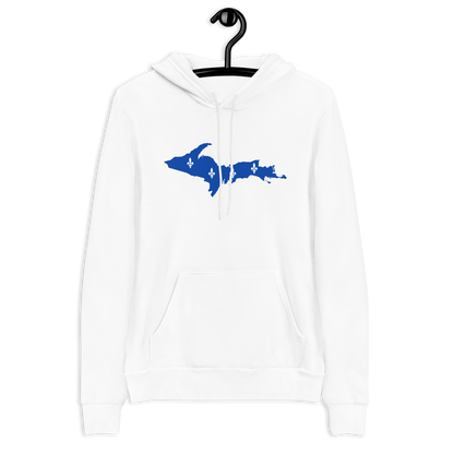 Michigan Upper Peninsula Hoodie (w/ UP Quebec Flag Outline) | Unisex Cloud Fleece