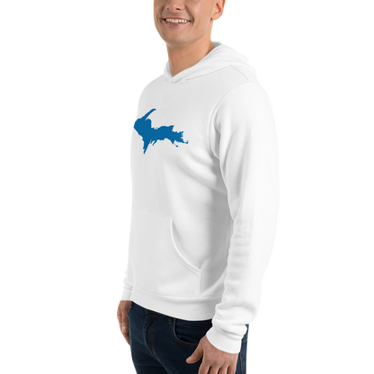 Michigan Upper Peninsula Hoodie (w/ Azure UP Outline) | Unisex Cloud Fleece