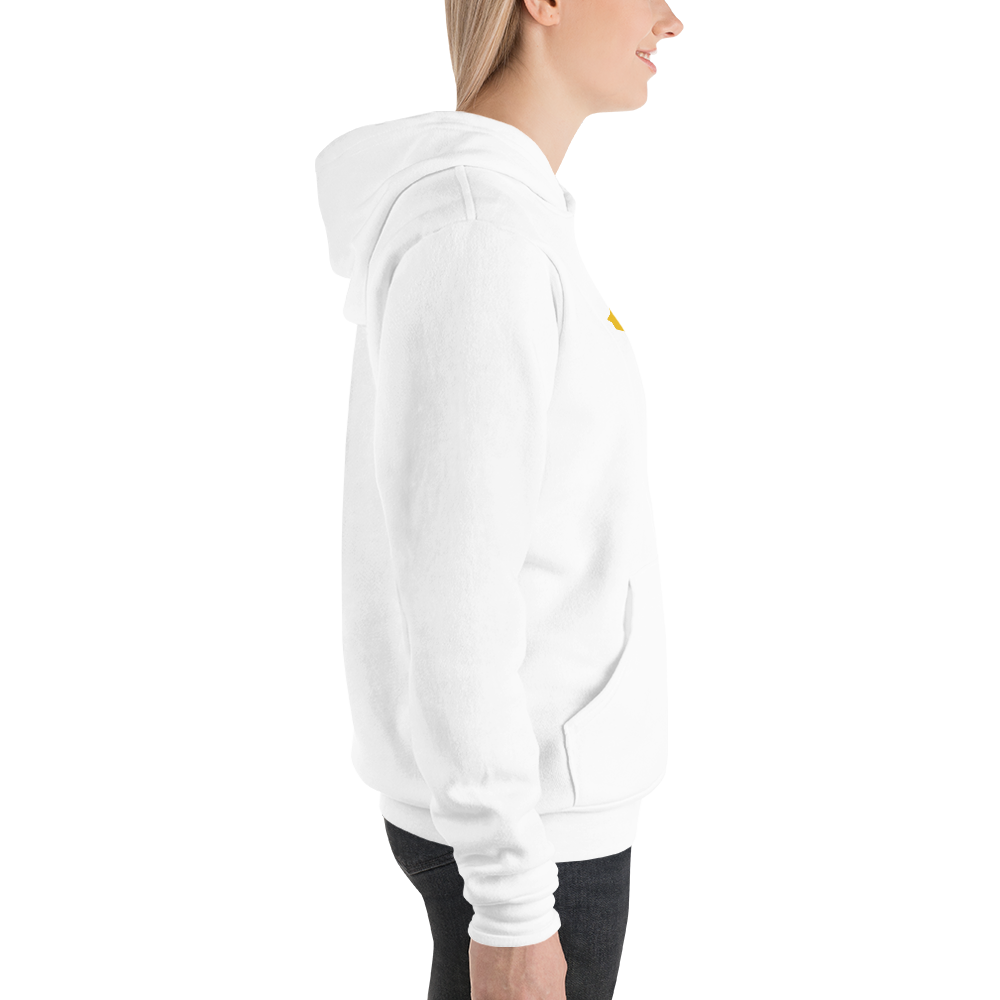 Michigan Upper Peninsula Hoodie (w/ Gold UP Outline) | Unisex Cloud Fleece