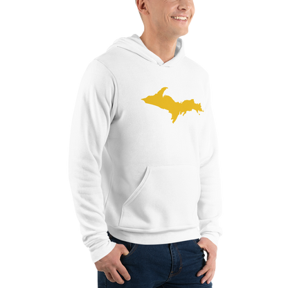 Michigan Upper Peninsula Hoodie (w/ Gold UP Outline) | Unisex Cloud Fleece