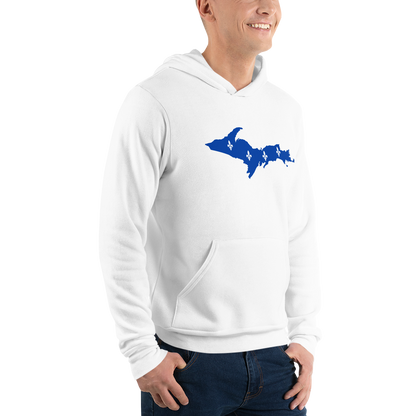 Michigan Upper Peninsula Hoodie (w/ UP Quebec Flag Outline) | Unisex Cloud Fleece