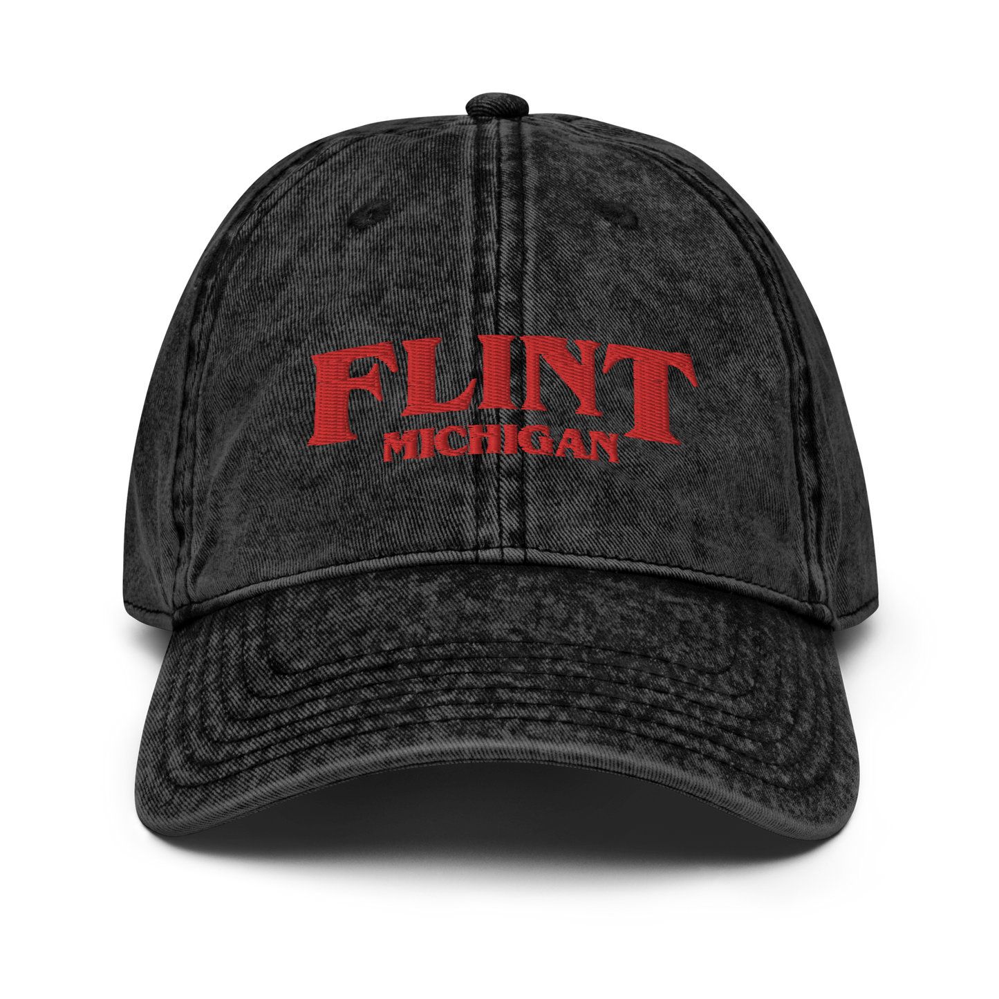 'Flint Michigan' Vintage Baseball Cap (1980s Drama Parody)