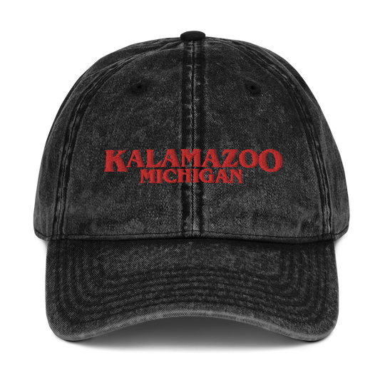 'Kalamazoo Michigan' Vintage Baseball Cap (1980s Drama Parody)