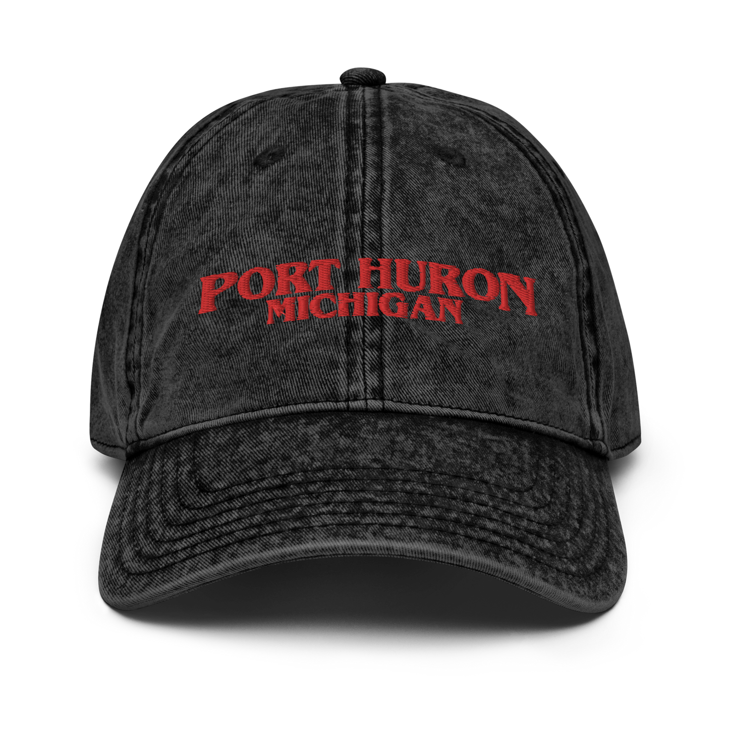 'Port Huron Michigan' Vintage Baseball Cap (1980s Drama Parody)