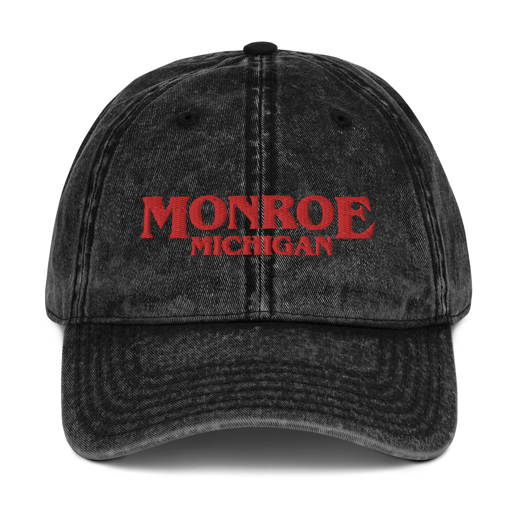 'Monroe Michigan' Vintage Baseball Cap (1980s Drama Parody)