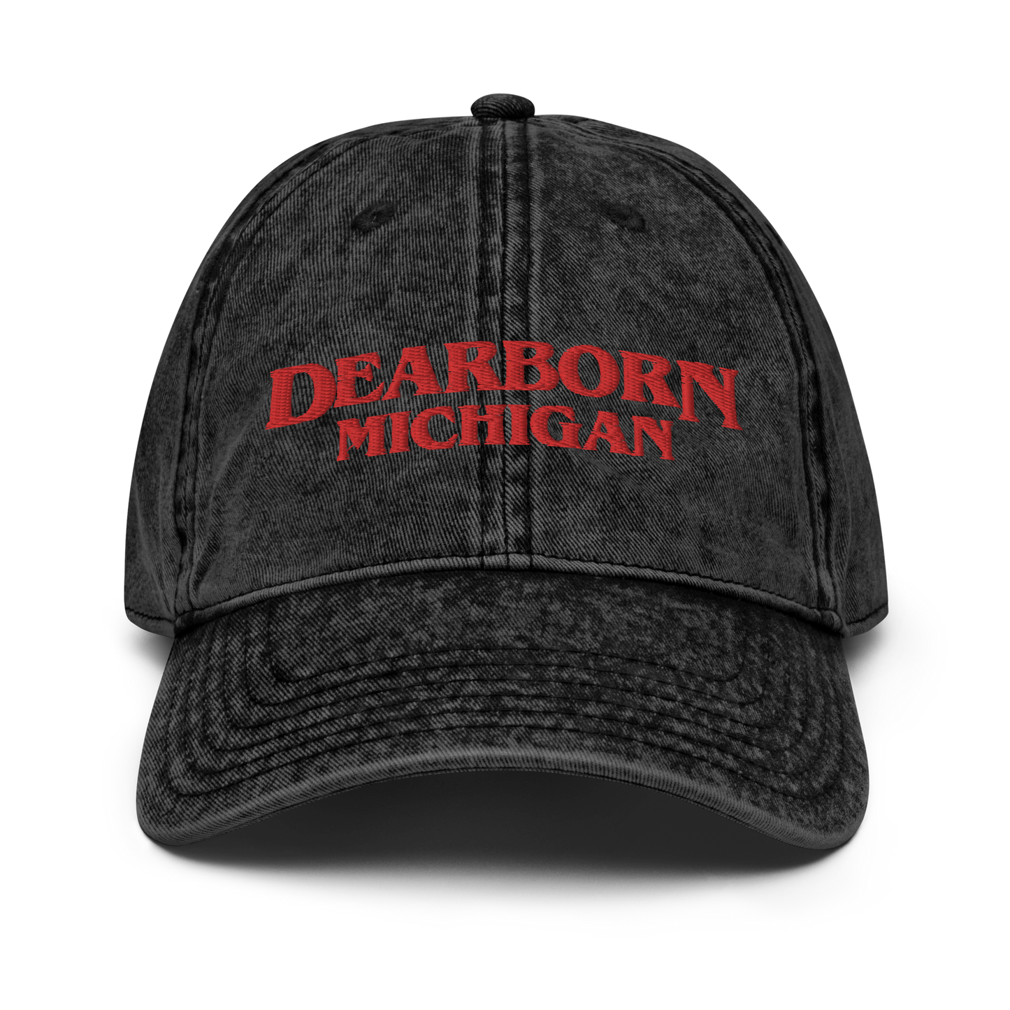 'Dearborn Michigan' Vintage Baseball Cap (1980s Drama Parody)