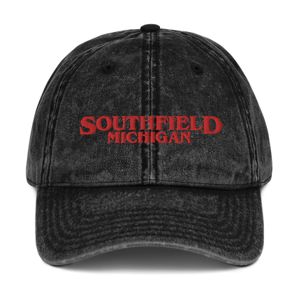 'Southfield Michigan' Vintage Baseball Cap (1980s Drama Parody)