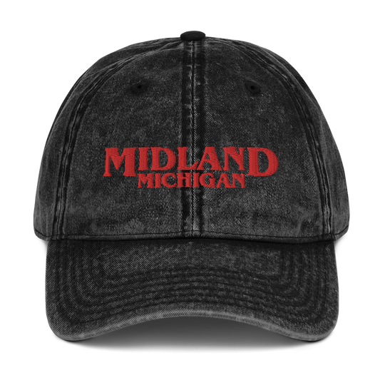 'Midland Michigan' Vintage Baseball Cap (1980s Drama Parody)