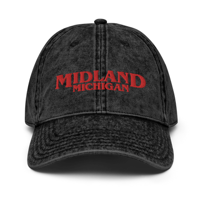 'Midland Michigan' Vintage Baseball Cap (1980s Drama Parody)