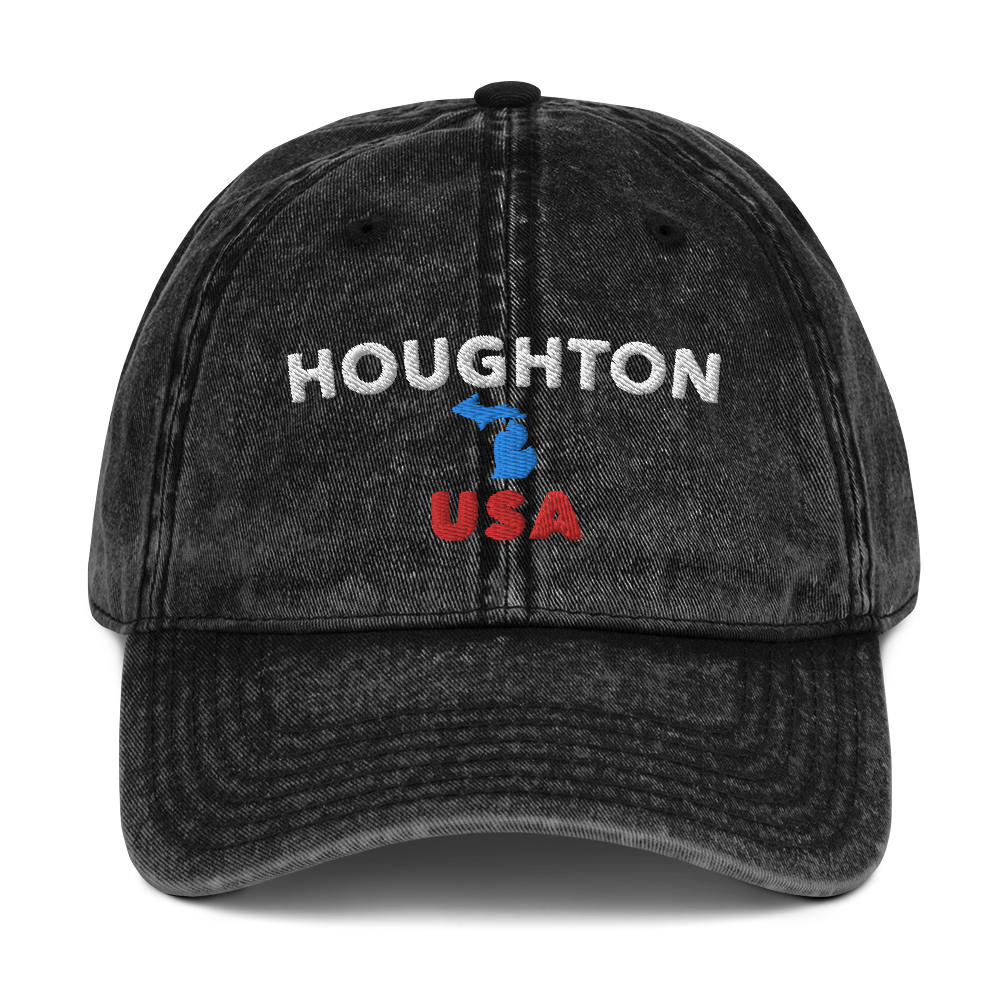 'Houghton USA' Vintage Baseball Cap (w/ Baseball Cap)