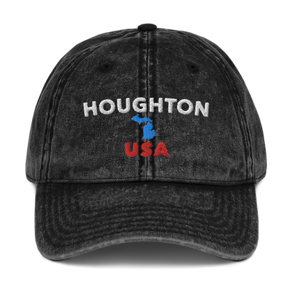 'Houghton USA' Vintage Baseball Cap (w/ Baseball Cap)