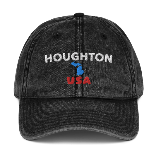 'Houghton USA' Vintage Baseball Cap (w/ Baseball Cap)