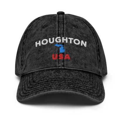 'Houghton USA' Vintage Baseball Cap (w/ Baseball Cap)