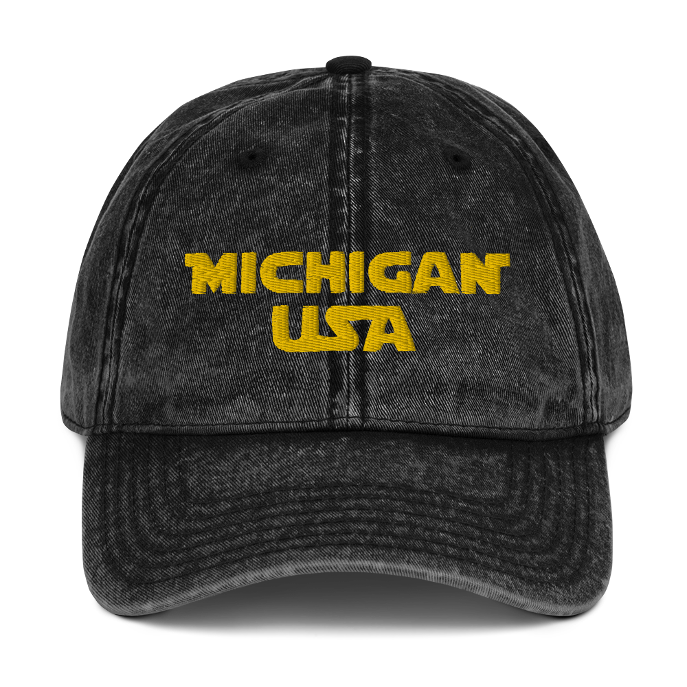 'Michigan USA' Vintage Baseball Cap (Epic Sci-Fi Parody)