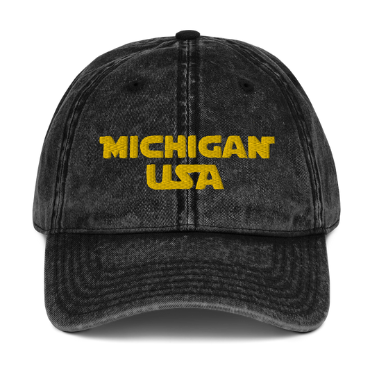 'Michigan USA' Vintage Baseball Cap (Epic Sci-Fi Parody)