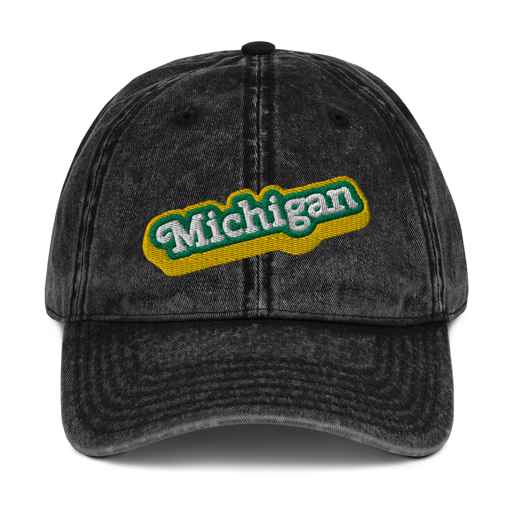 'Michigan' Vintage Baseball Cap (Ginger Sodapop Parody)