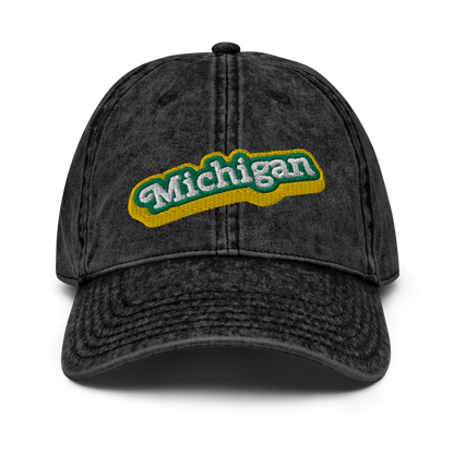 'Michigan' Vintage Baseball Cap (Ginger Sodapop Parody)