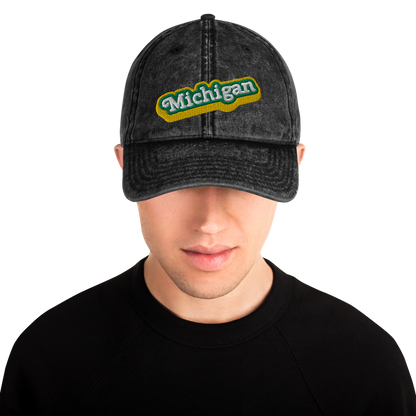 'Michigan' Vintage Baseball Cap (Ginger Sodapop Parody)