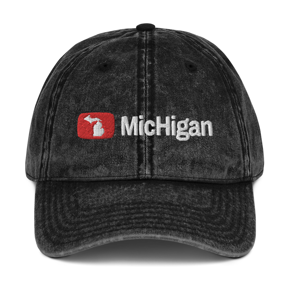 'Michigan' Vintage Baseball Cap (Video Sharing Parody)