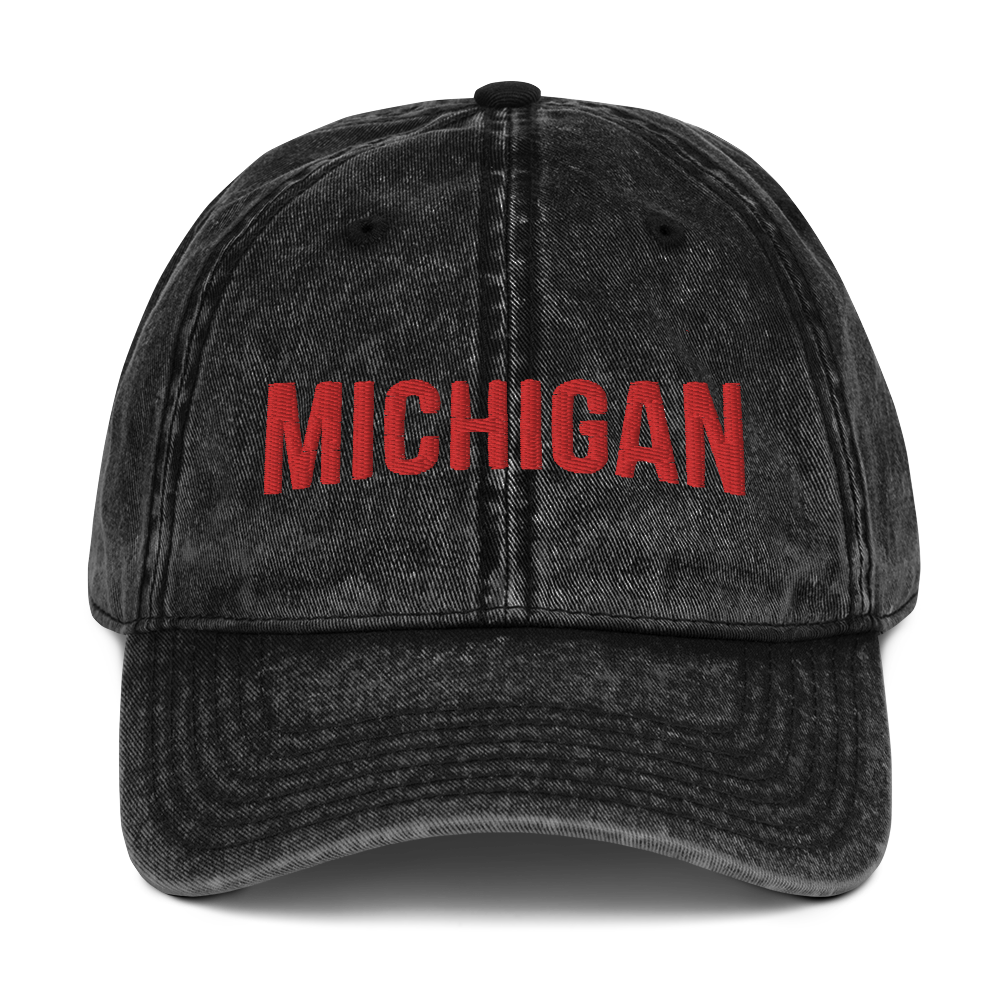 'Michigan' Vintage Baseball Cap (Streaming Video Parody)