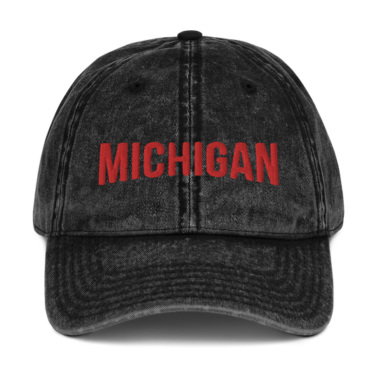 'Michigan' Vintage Baseball Cap (Streaming Video Parody)