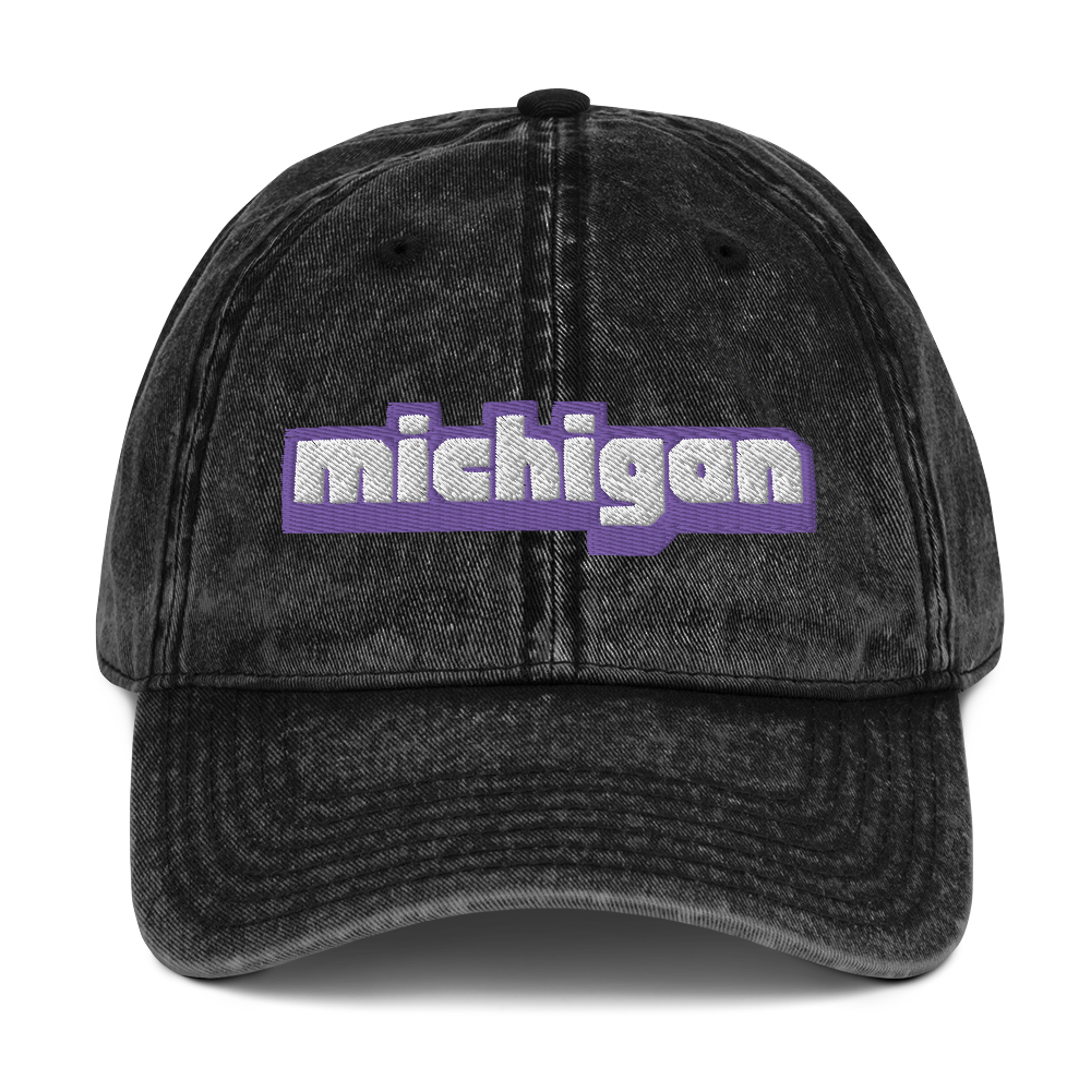 'Michigan' Vintage Baseball Cap (Live Streaming Parody)