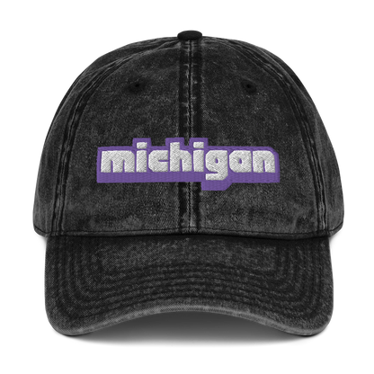 'Michigan' Vintage Baseball Cap (Live Streaming Parody)