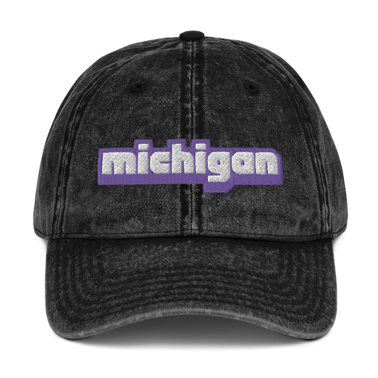 'Michigan' Vintage Baseball Cap (Live Streaming Parody)